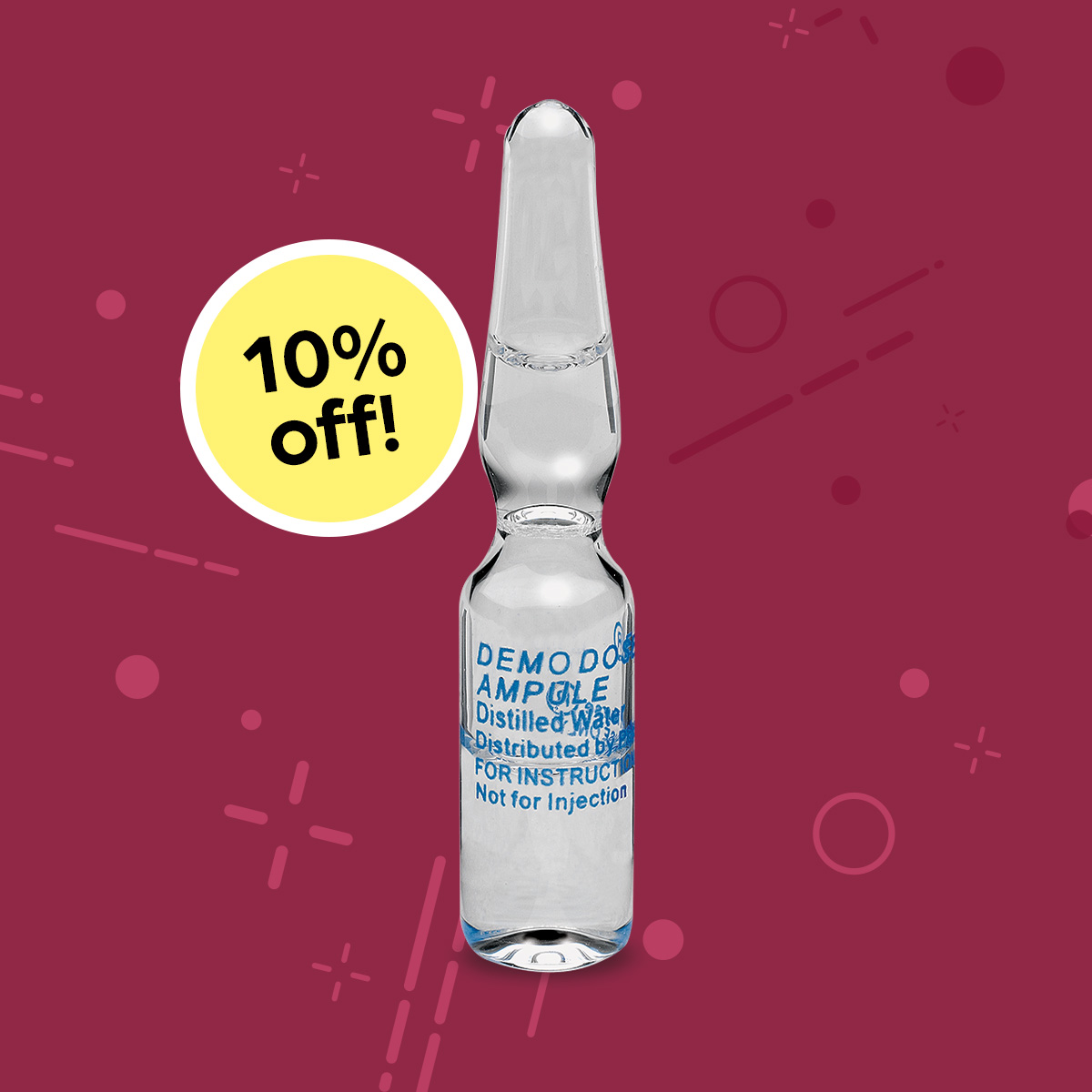 Demo Dose® Clear Ampule - 2 ml