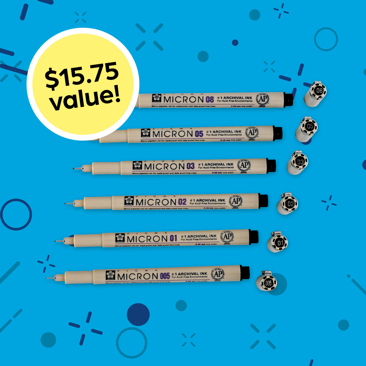 Sakura Pigma Micron Permanent Pens