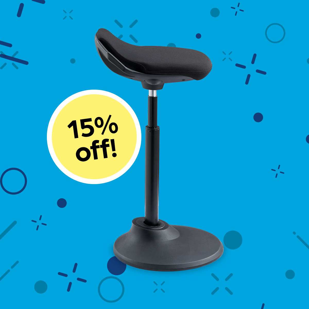 Office Adjustable Pivot Stool