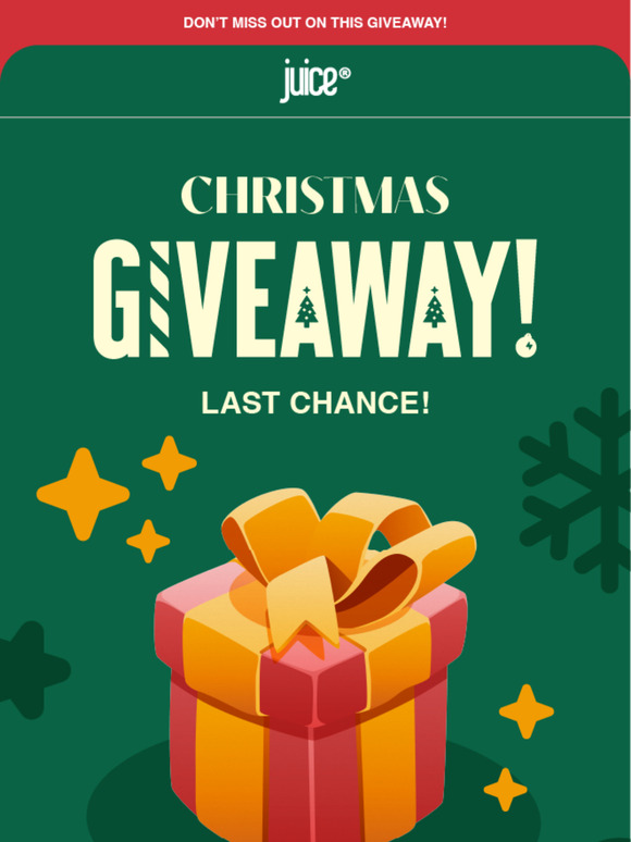 LAST CHANCE TO ENTER GIVEAWAY!