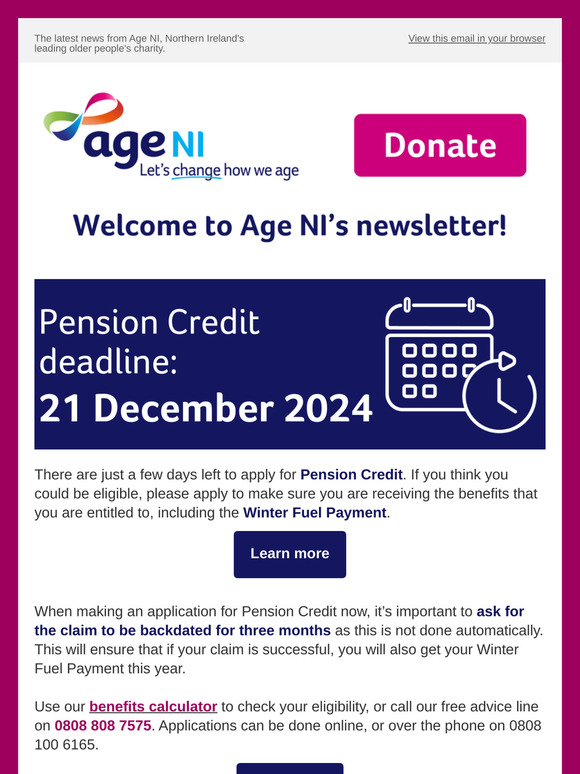 Happy holidays from Age NI