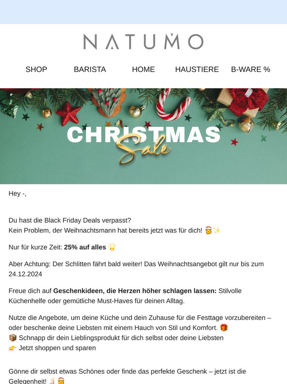 Black Deals verpasst? 🖤 Jetzt Geschenke shoppen und sparen