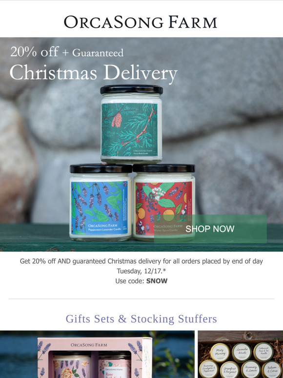 Get 20% off and Delivery by Christmas