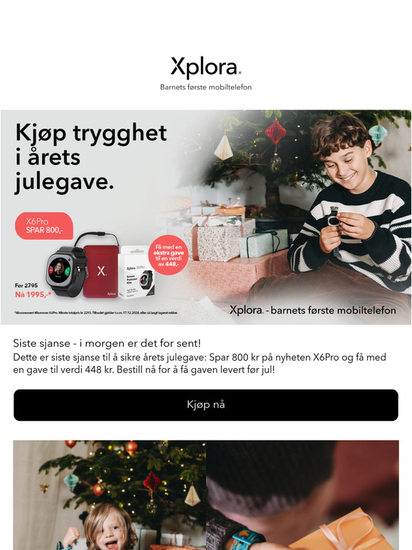 Siste sjanse for å bestille julegaver i dag!