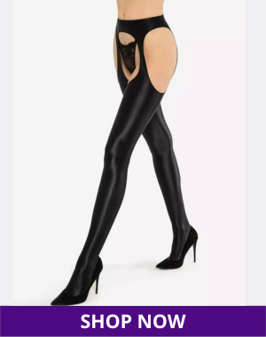 Gatta Casandra Shiny Strip Panty Tights
