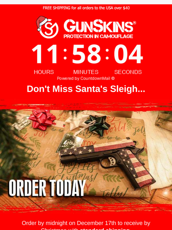 Today is the LAST DAY to order in time for Christmas delivery! 🎄
