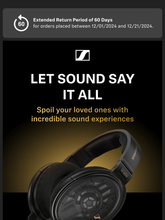 Unwrap incredible sound experiences 🎧