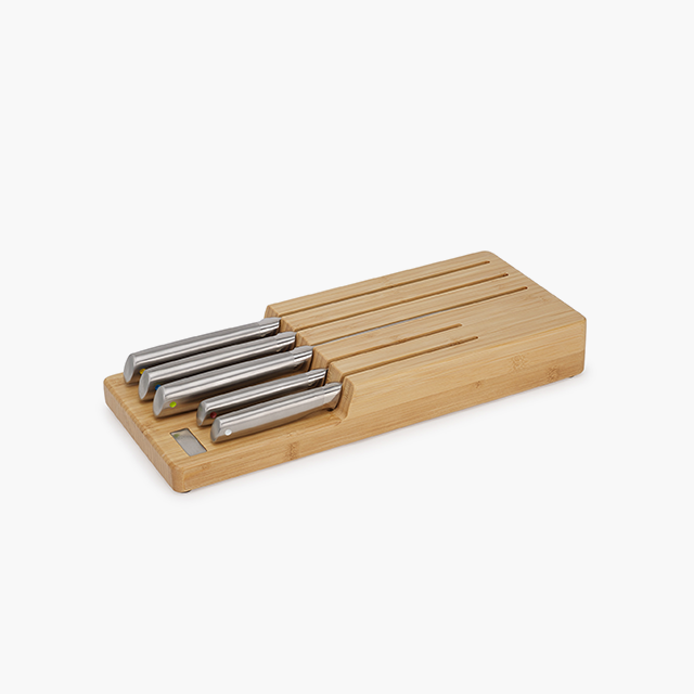 Elevate™ Steel Knife Set with In-drawer Bamboo Storage Tray