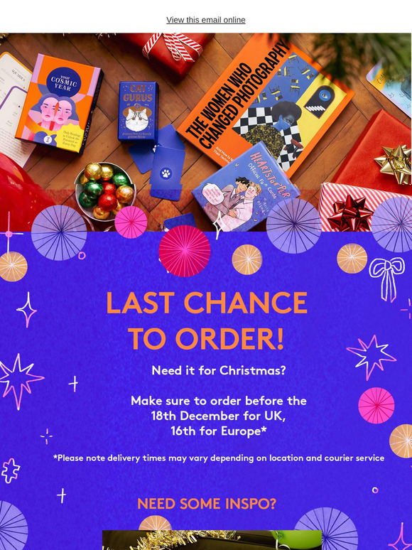 LAST CHANCE TO ORDER 🎅