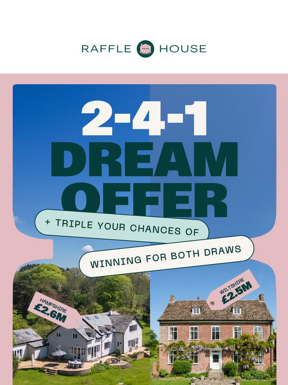 Raffle House: 🤩 There's never been a better way to triple your chances ...