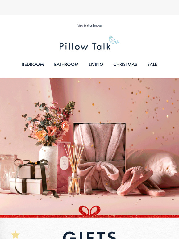 Pillow talk sale ends hotsell