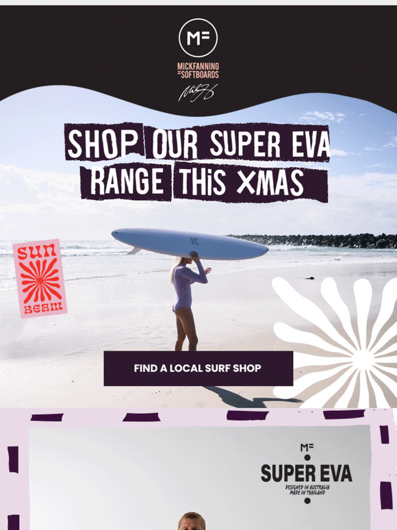 THE NEWEST SUPER-EVA COLOURS ARE IN STOCK FOR CHRISTMAS 🌟🏄‍♀️🌴