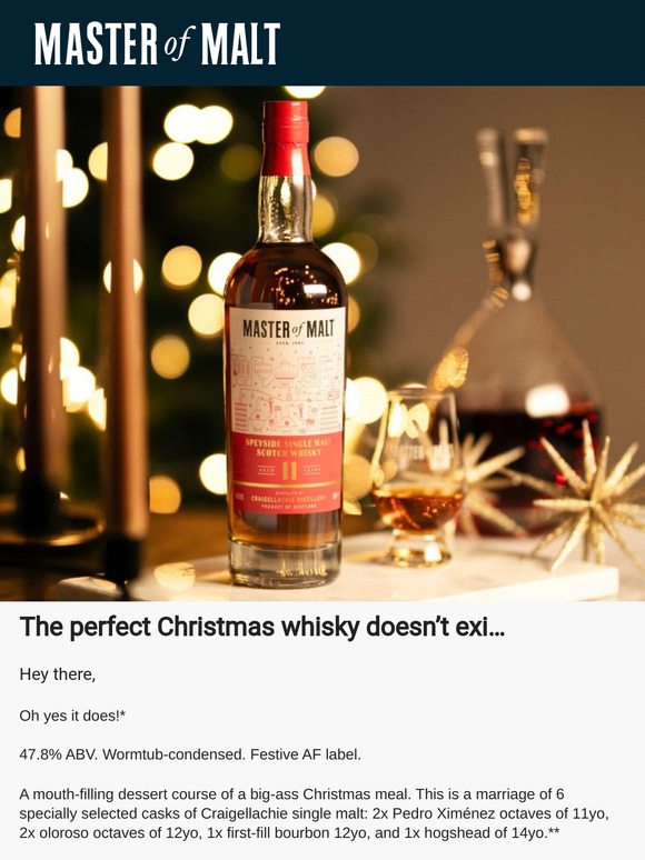 We bottled a Craigellachie for Christmas…