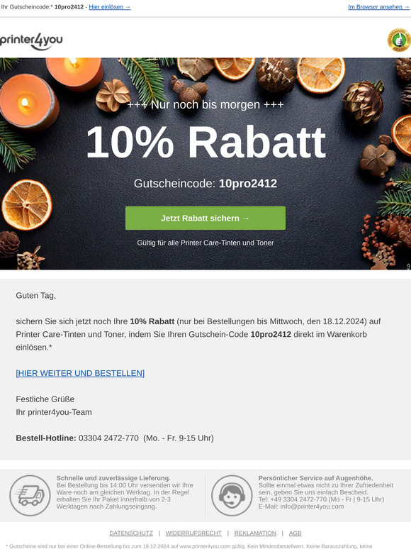 Liebe:r Kund:in, Ihr Gutschein läuft ab!