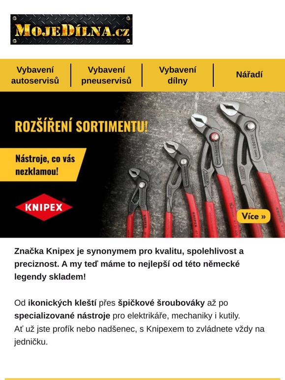 Špičkové nářadí Knipex - široká nabídka skladem! 🛠️