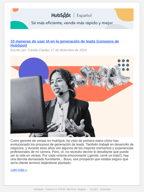 10 maneras de usar IA en la generación de leads (consejos de HubSpot)