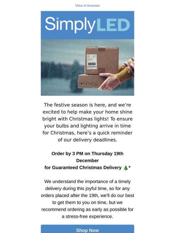Last Call for Christmas Delivery—Don’t Miss Out! 🎄