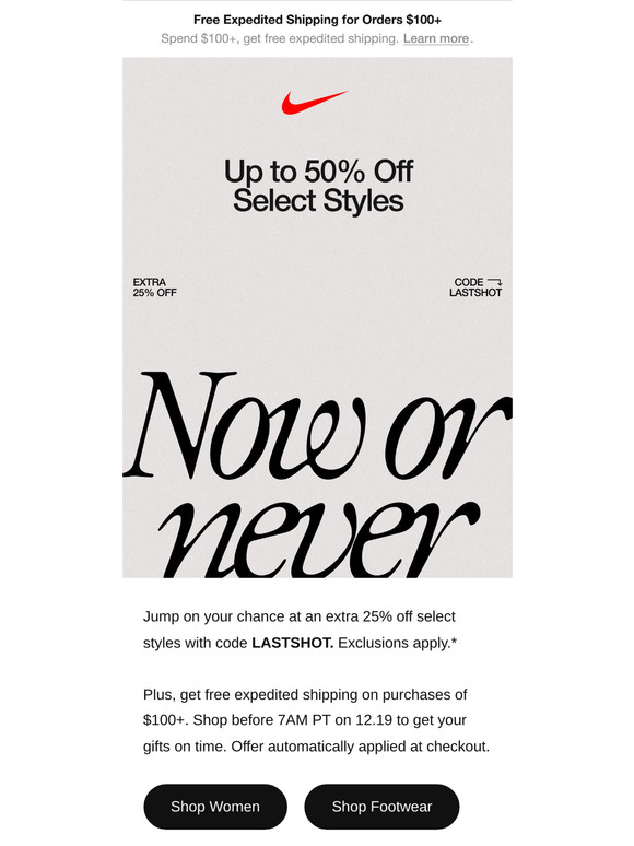 Get gifts on time with free faster shipping