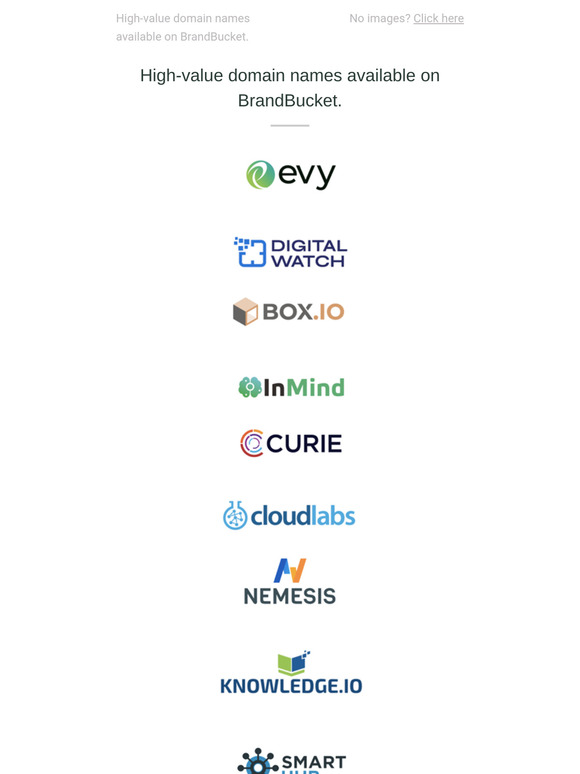 Premium Domains on BrandBucket
