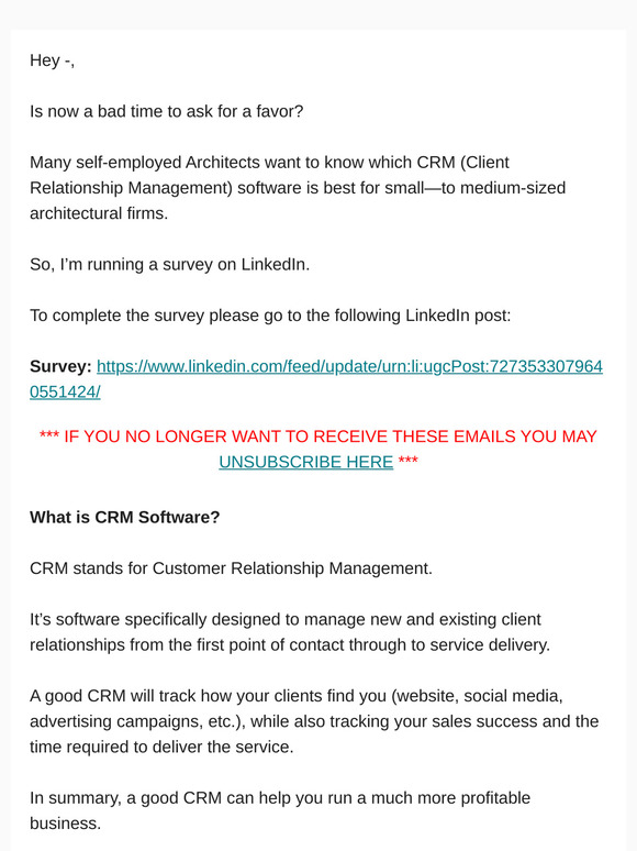 Which CRM Software is best for Architects?