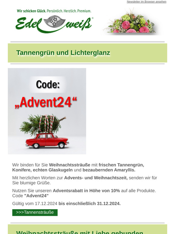 Tannengrün und Lichterglanz