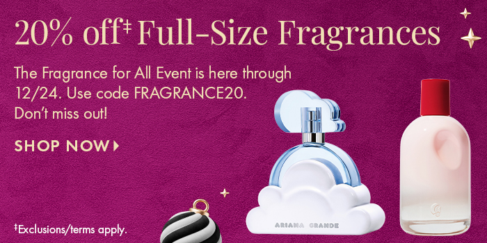  20% off full size fragrance