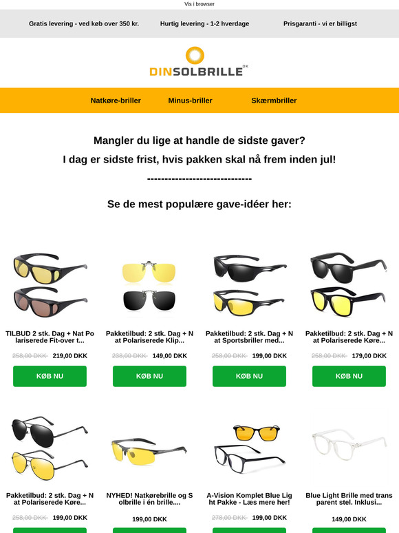 Sidste Frist - Køb Julegaver nu
