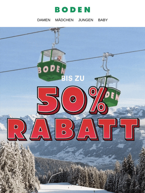 Winter-SALE ab jetzt: bis zu 50% Rabatt 🤍