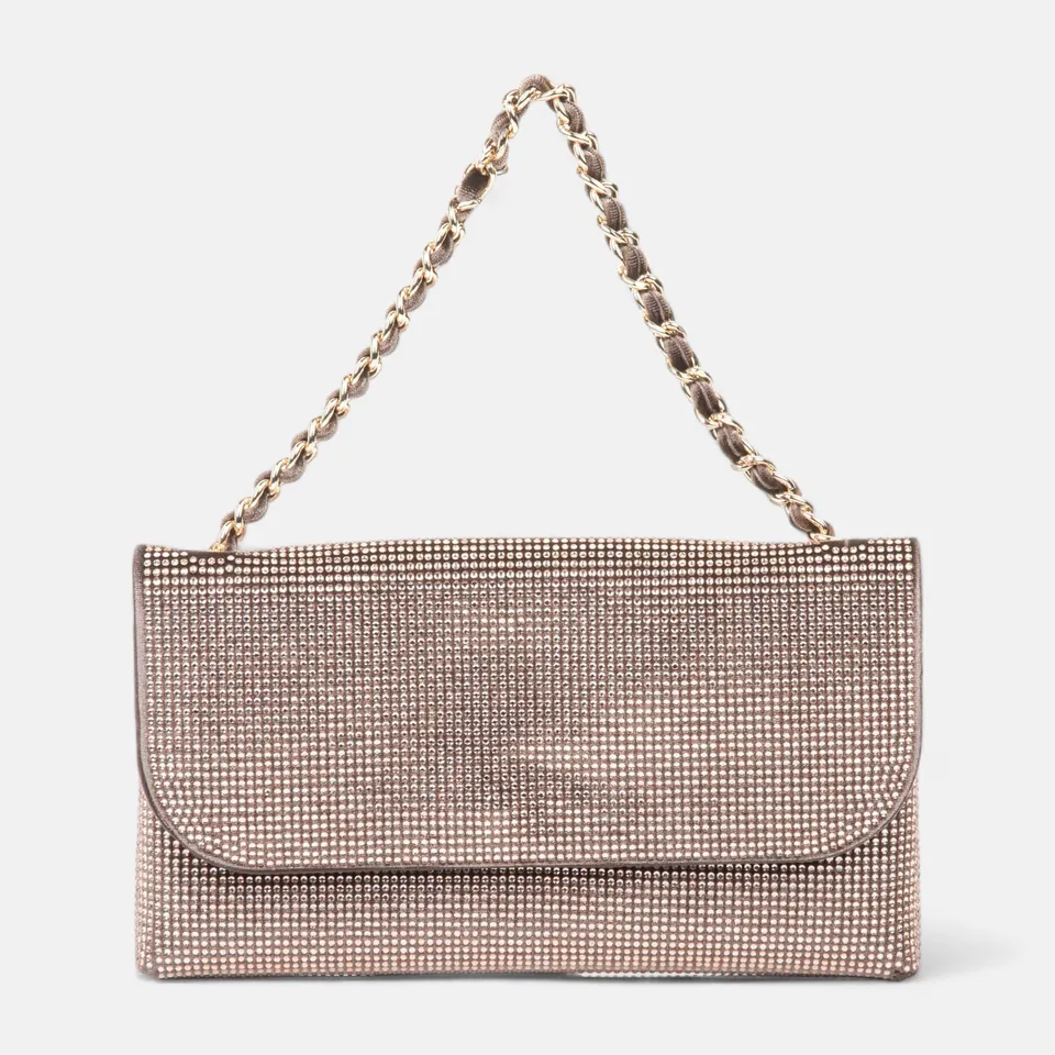 Sac bandoulière or