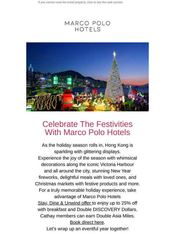 🎉 Celebrate The Festivities With Marco Polo Hotels