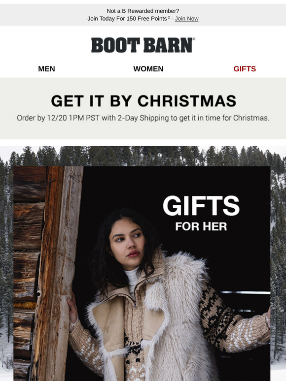Boot Barn Holiday Gifts for Her Milled