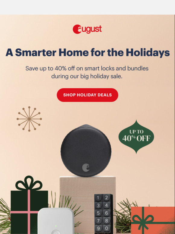 Psst! Our Smart Locks & Bundles Are Up To 40% Off Right Now!