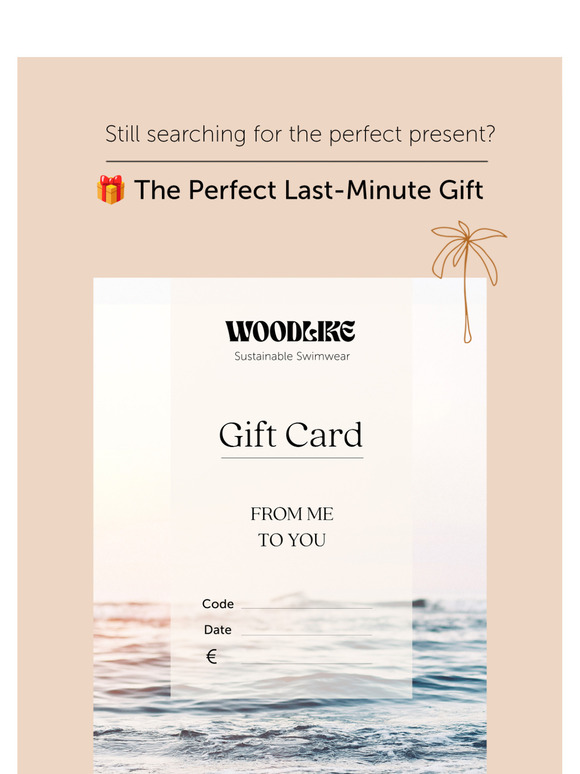 🎁 The Perfect Last-Minute Gift: A Woodlike Gift Card!