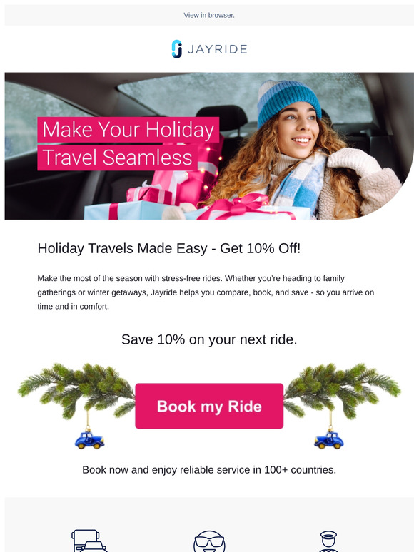 Celebrate the Holidays with 10% Off Your Next Ride!