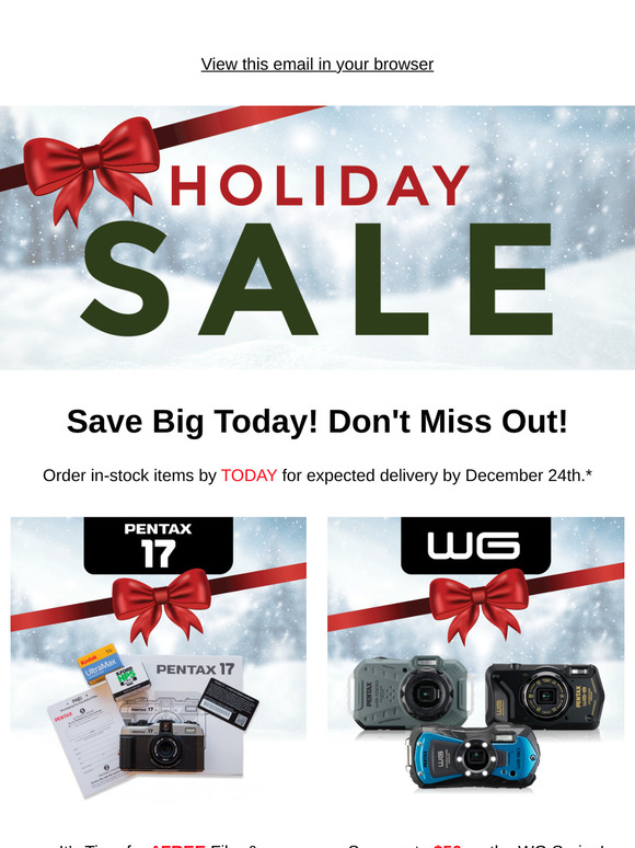Last Call: Order Now to Receive Before the Holidays!