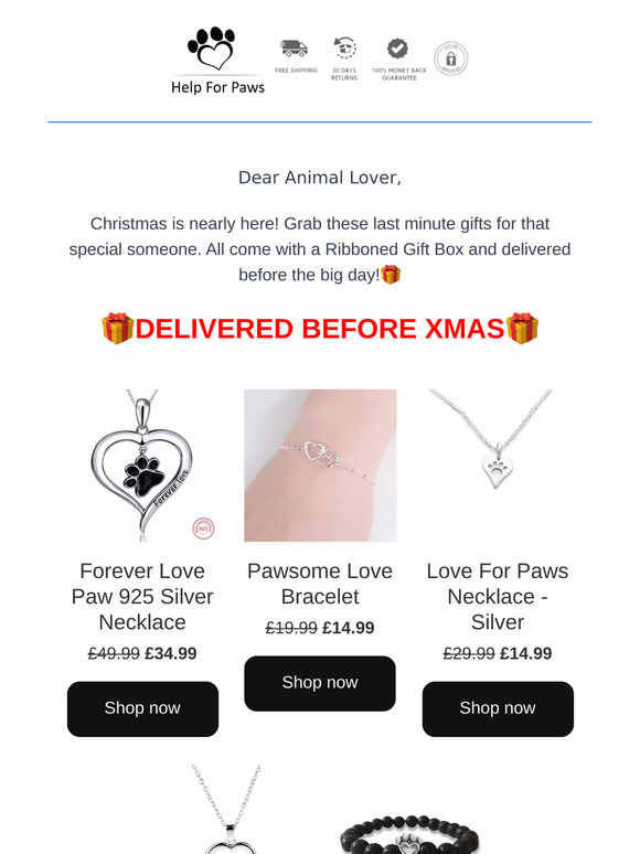 Last minute Gifts For Pet Lovers! - Delivered Before Xmas!🎁