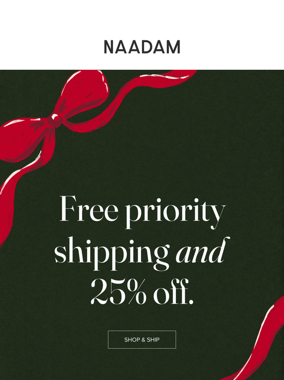 ALERT: Free priority shipping