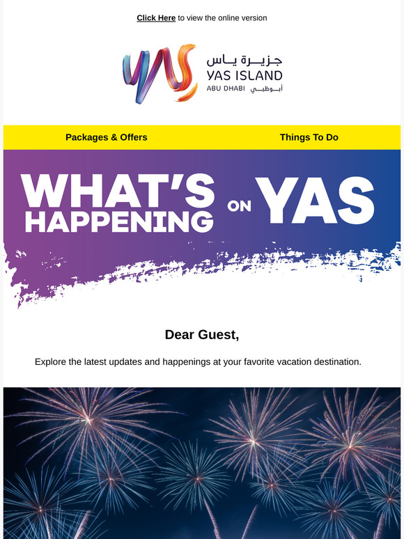 What's Happening on Yas Island 🙌