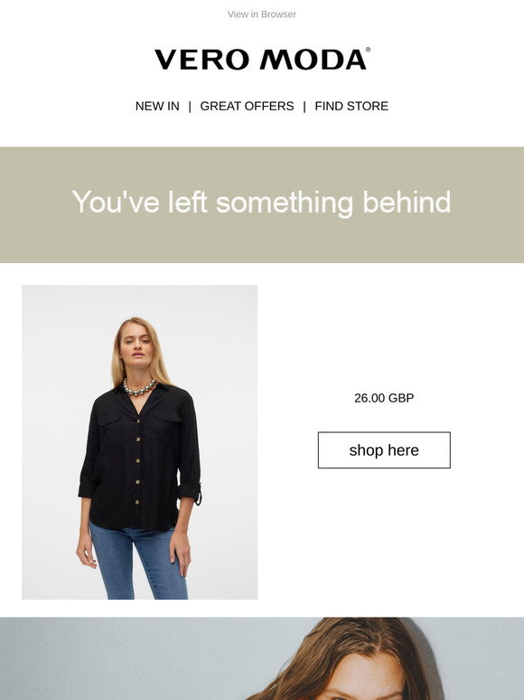 You've left something behind, —