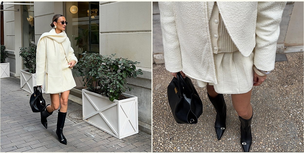 Bree Scarf And Jacket - Ivory
