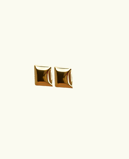 Wilma Square Earrings - Gold