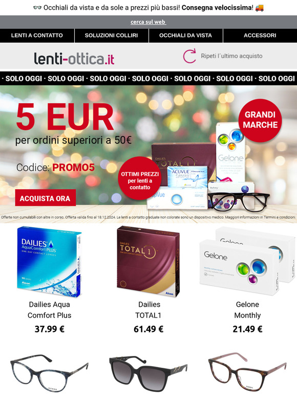 ⏰Solo FINO A MEZZANOTTE⏰ 5€ di SCONTO su acquisti oltre 50€