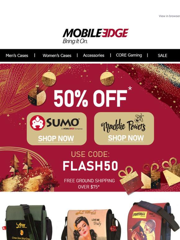 Holiday Sale 50% Off