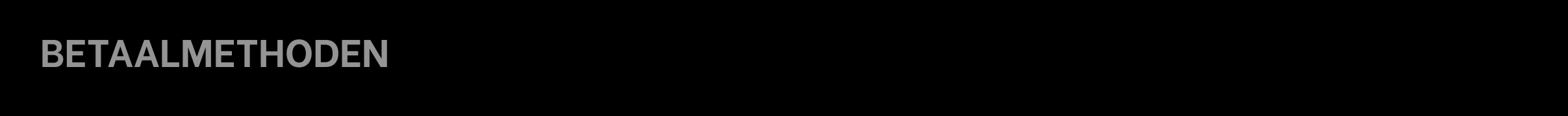 Betaalmethoden