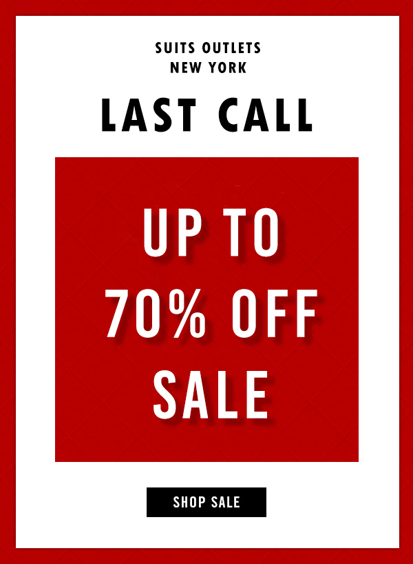 Year Ending Suit Sale
