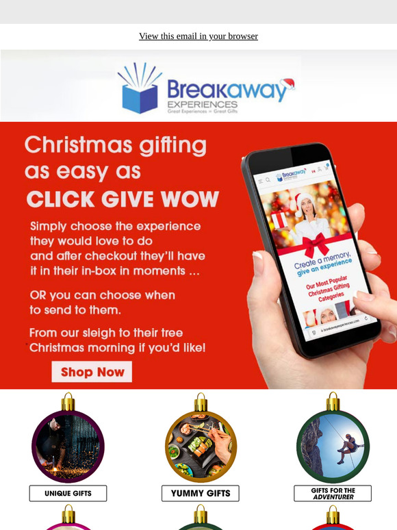 🎅🏼 Experience Gifts as easy as Click Give WOW 🎅🏼