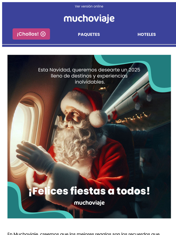 🎄 ¡Feliz Navidad y un 2025 lleno de viajes inolvidables! per exemple