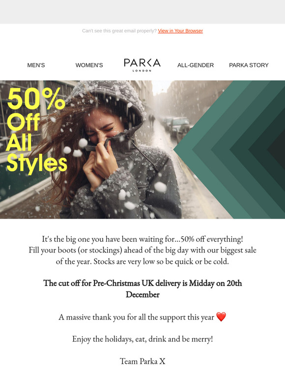 The Big Winter Sale Is Now Live! ☃️