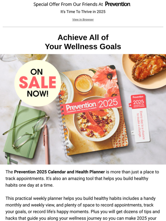 House Beautiful On Sale Now! Get Your Prevention 2025 Calendar Today