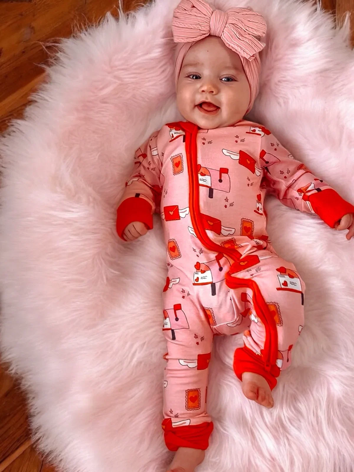 Image of 2-Way Convertible Zip Romper, Love Letters